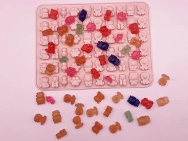 Molde silicona 60 mini animalitos de cuentos 